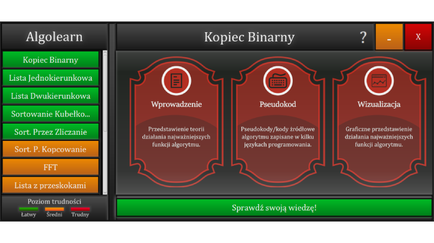 Aplikacja do wizualizacji algorytmów "AlgoLearn II"
